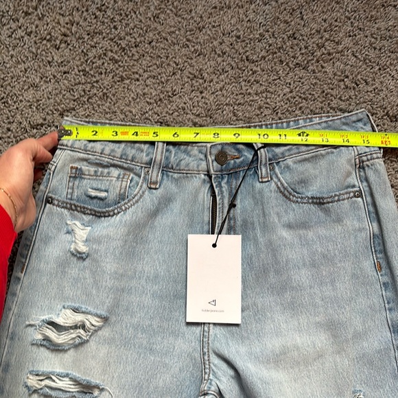 Hidden Happi Jeans Destructed Frayed Hem Flare - Picture 9 of 14